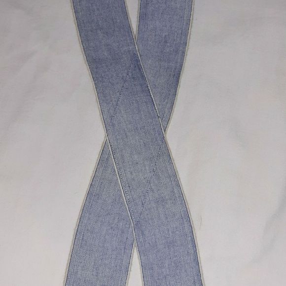 Chambray‎ Mens Suspenders with Silver Hardware - Picture 5 of 5